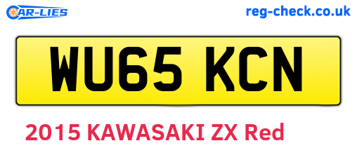 WU65KCN are the vehicle registration plates.