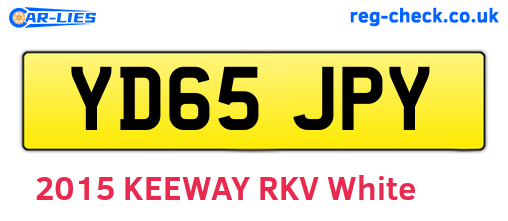 YD65JPY are the vehicle registration plates.