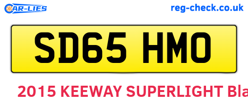 SD65HMO are the vehicle registration plates.