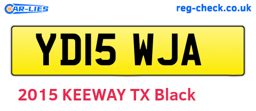 YD15WJA are the vehicle registration plates.
