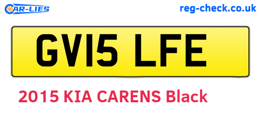 GV15LFE are the vehicle registration plates.