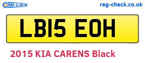 LB15EOH are the vehicle registration plates.
