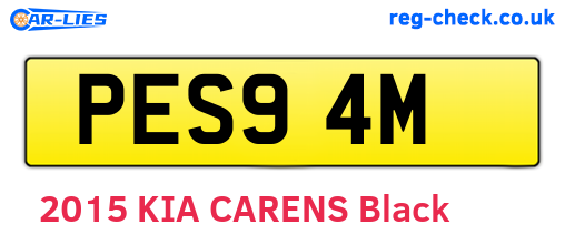PES94M are the vehicle registration plates.