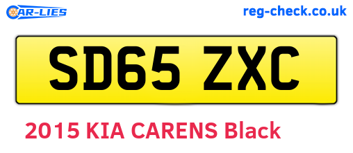 SD65ZXC are the vehicle registration plates.