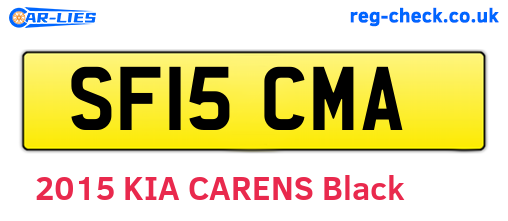 SF15CMA are the vehicle registration plates.