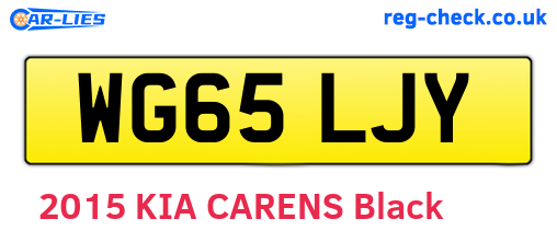 WG65LJY are the vehicle registration plates.