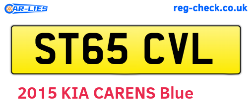 ST65CVL are the vehicle registration plates.
