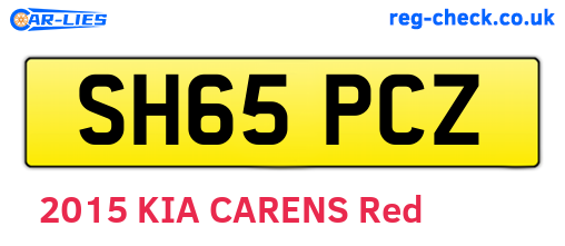 SH65PCZ are the vehicle registration plates.