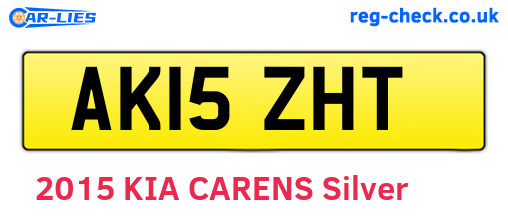 AK15ZHT are the vehicle registration plates.