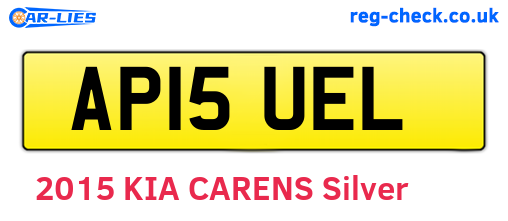 AP15UEL are the vehicle registration plates.