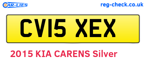 CV15XEX are the vehicle registration plates.