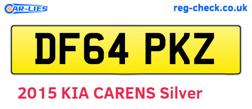 DF64PKZ are the vehicle registration plates.