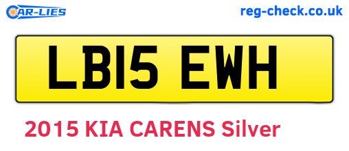 LB15EWH are the vehicle registration plates.