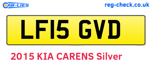 LF15GVD are the vehicle registration plates.