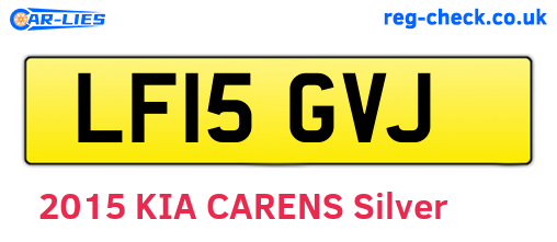 LF15GVJ are the vehicle registration plates.