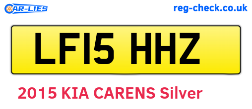 LF15HHZ are the vehicle registration plates.