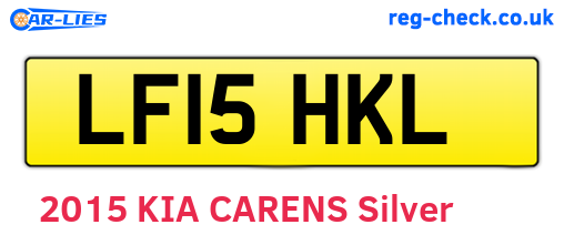 LF15HKL are the vehicle registration plates.
