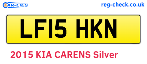 LF15HKN are the vehicle registration plates.