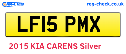 LF15PMX are the vehicle registration plates.