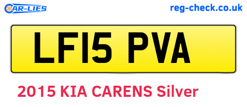 LF15PVA are the vehicle registration plates.