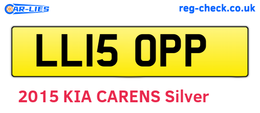 LL15OPP are the vehicle registration plates.