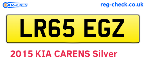 LR65EGZ are the vehicle registration plates.