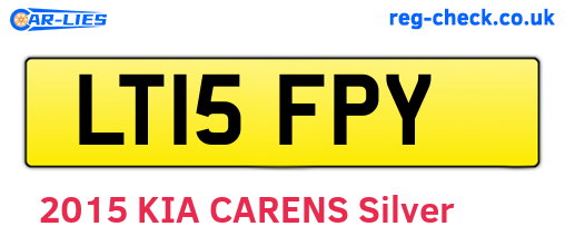 LT15FPY are the vehicle registration plates.