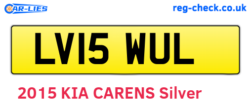 LV15WUL are the vehicle registration plates.