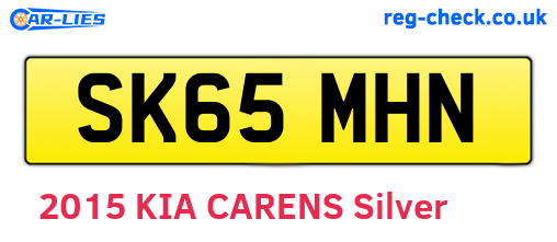 SK65MHN are the vehicle registration plates.