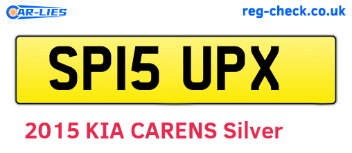 SP15UPX are the vehicle registration plates.
