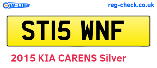 ST15WNF are the vehicle registration plates.