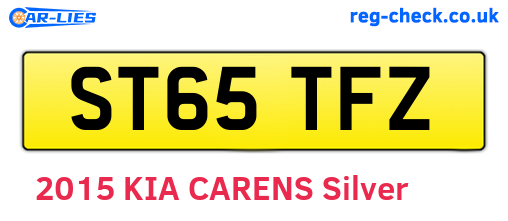 ST65TFZ are the vehicle registration plates.