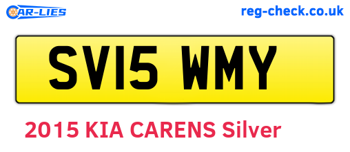 SV15WMY are the vehicle registration plates.