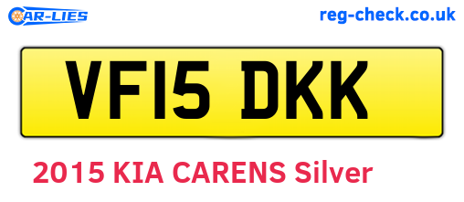 VF15DKK are the vehicle registration plates.