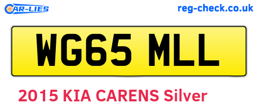WG65MLL are the vehicle registration plates.