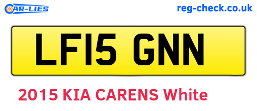 LF15GNN are the vehicle registration plates.