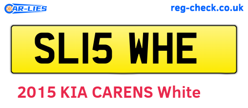 SL15WHE are the vehicle registration plates.