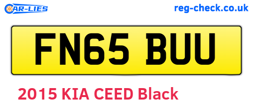 FN65BUU are the vehicle registration plates.