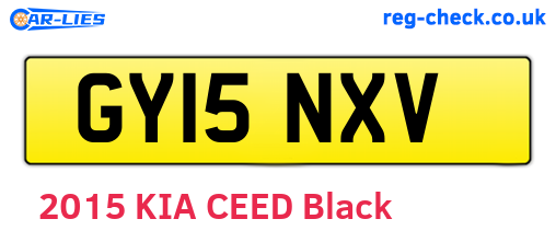 GY15NXV are the vehicle registration plates.