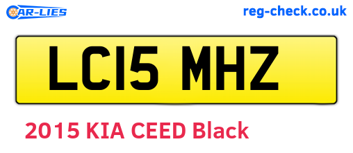 LC15MHZ are the vehicle registration plates.