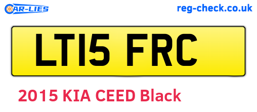 LT15FRC are the vehicle registration plates.