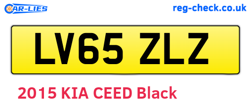 LV65ZLZ are the vehicle registration plates.