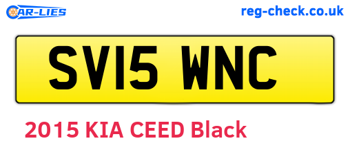 SV15WNC are the vehicle registration plates.