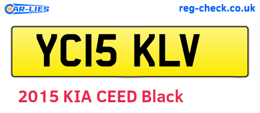 YC15KLV are the vehicle registration plates.