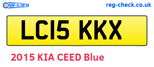 LC15KKX are the vehicle registration plates.