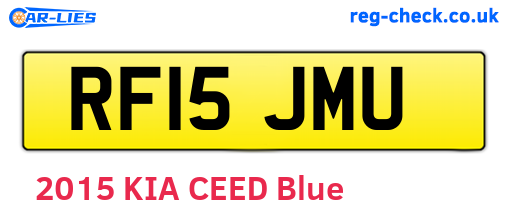 RF15JMU are the vehicle registration plates.