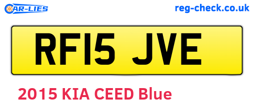 RF15JVE are the vehicle registration plates.