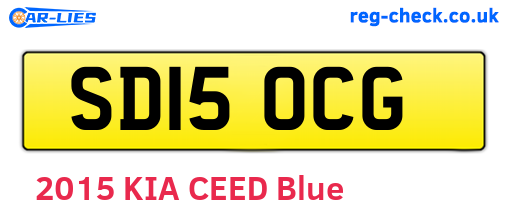SD15OCG are the vehicle registration plates.