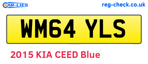 WM64YLS are the vehicle registration plates.