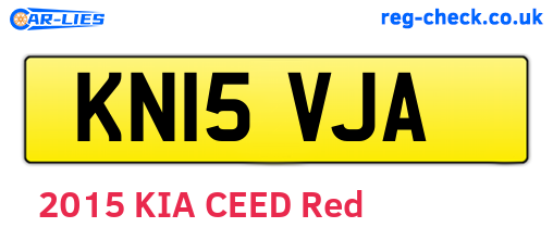 KN15VJA are the vehicle registration plates.
